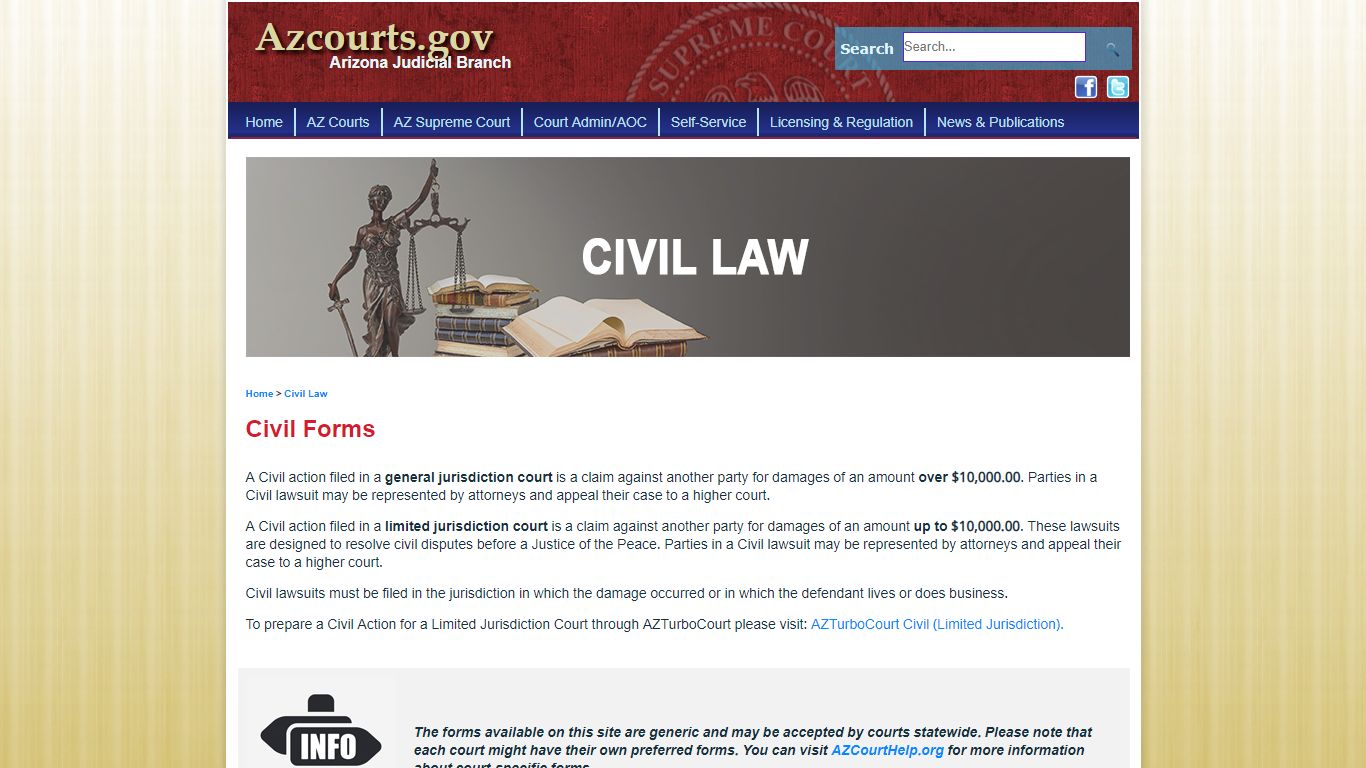 Civil Forms - Arizona Judicial Branch